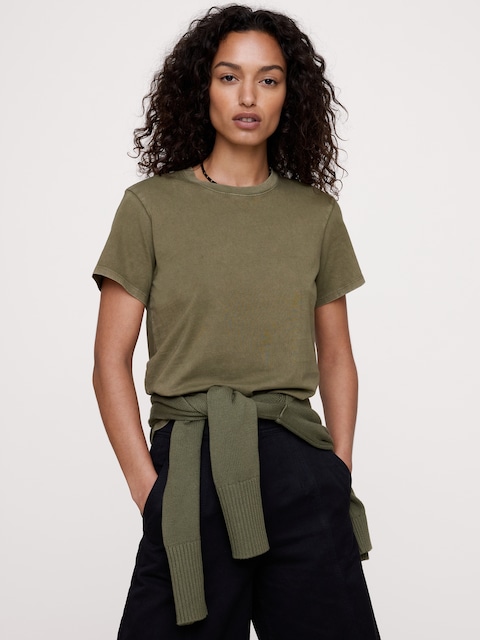 Vintage Cotton Crew-Neck T-Shirt