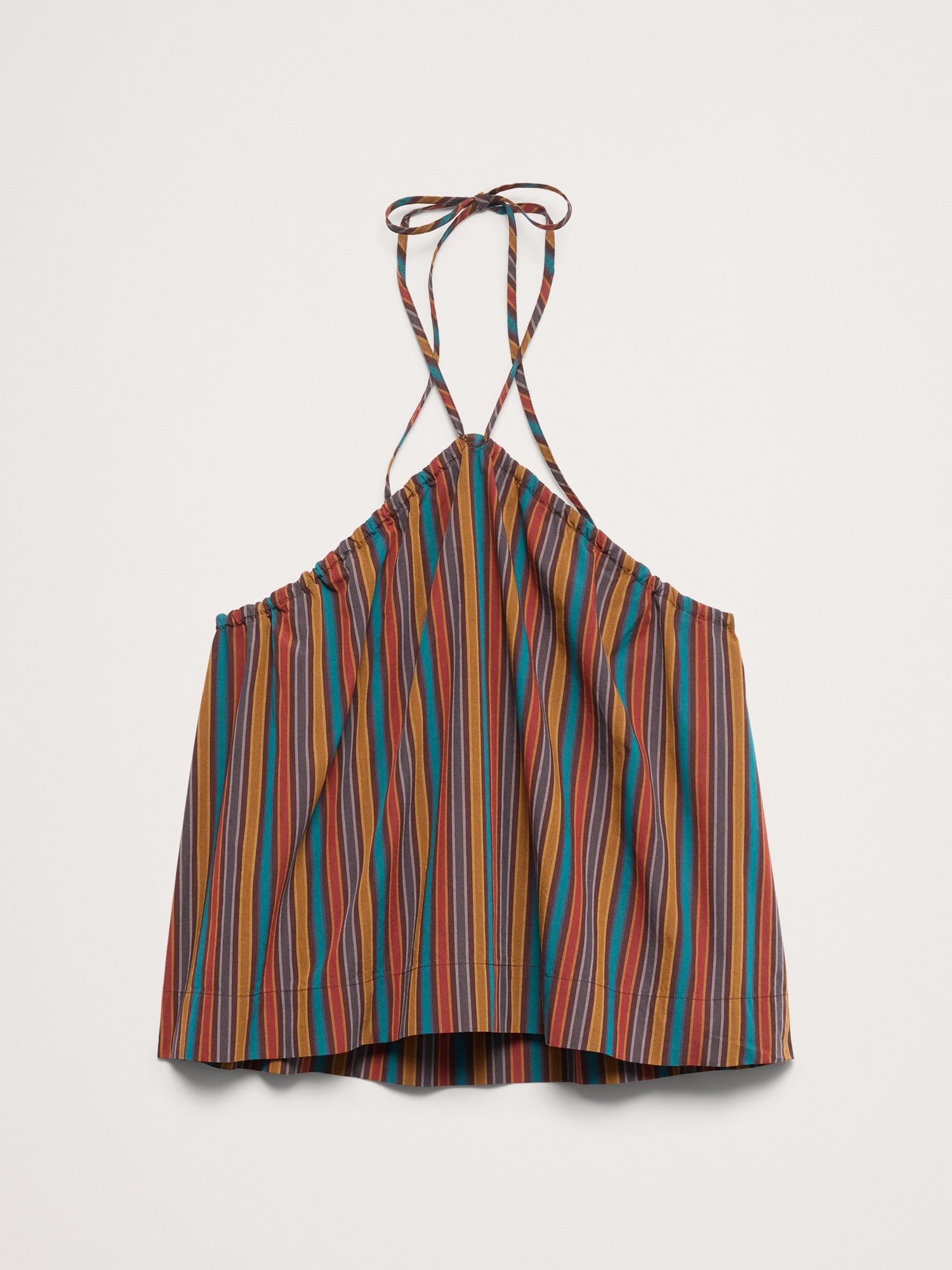 Image number 4 showing, Cotton Poplin Halter Top