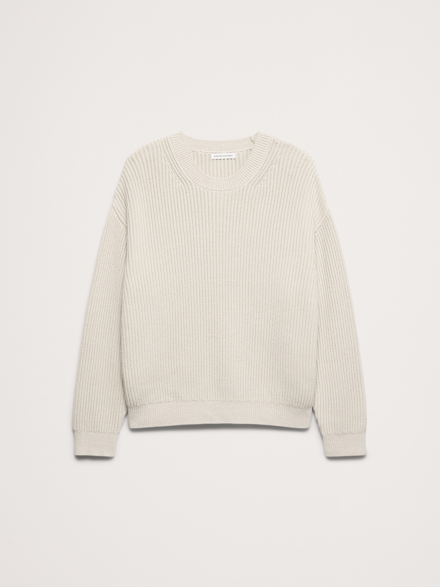 Image number 5 showing, Ribbed Cotton Crew-Neck Sweater
