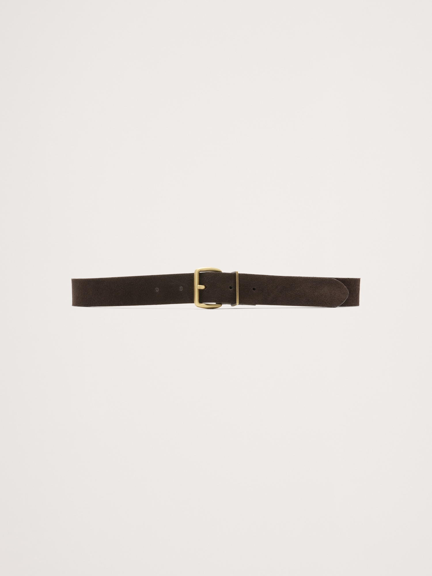 Женский ремень Banana Republic Classic Belt, цвет: Шоколадный коричневый замшевый