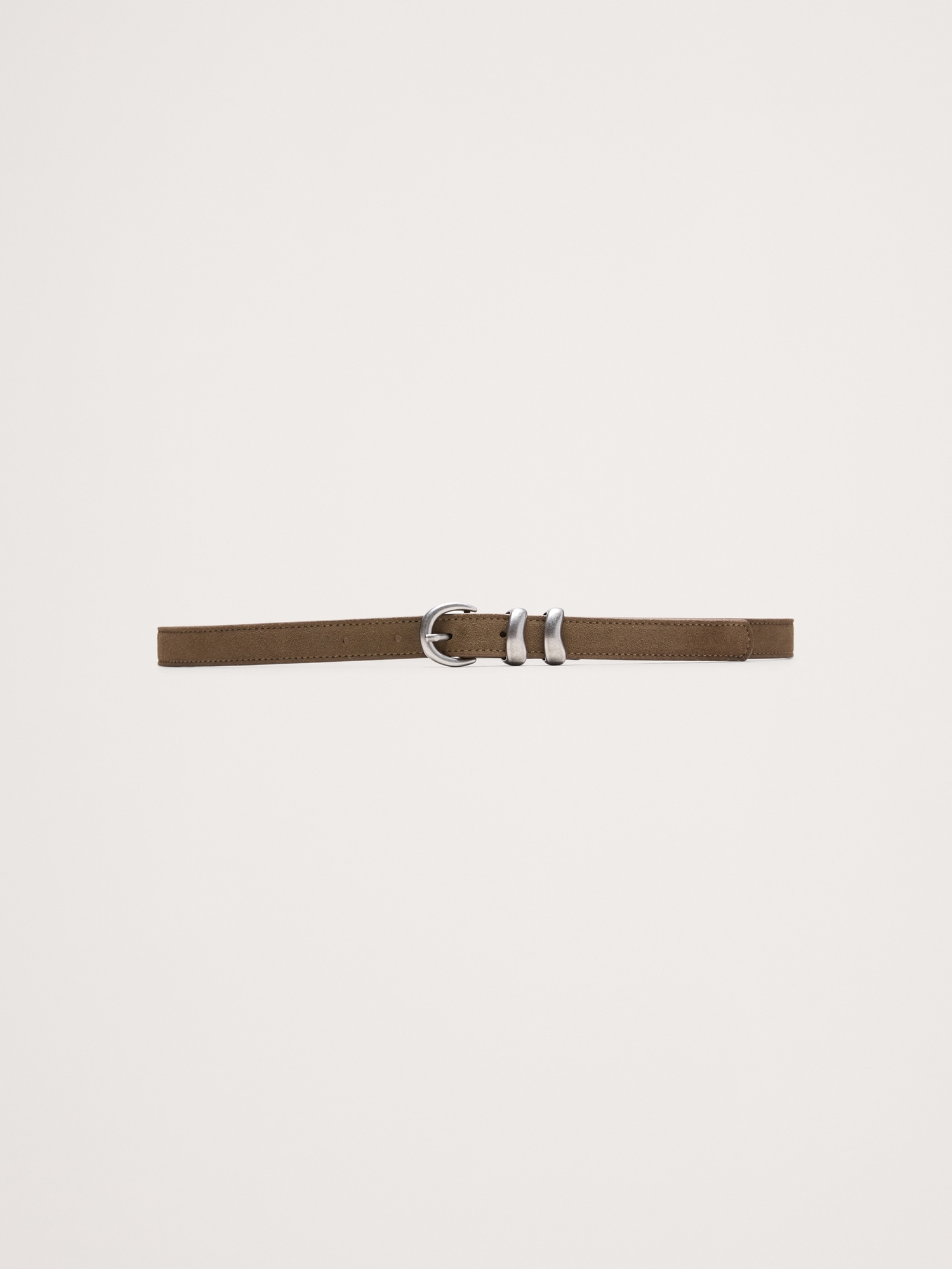 Sculptural Detail Suede Belt - thumbnail 6