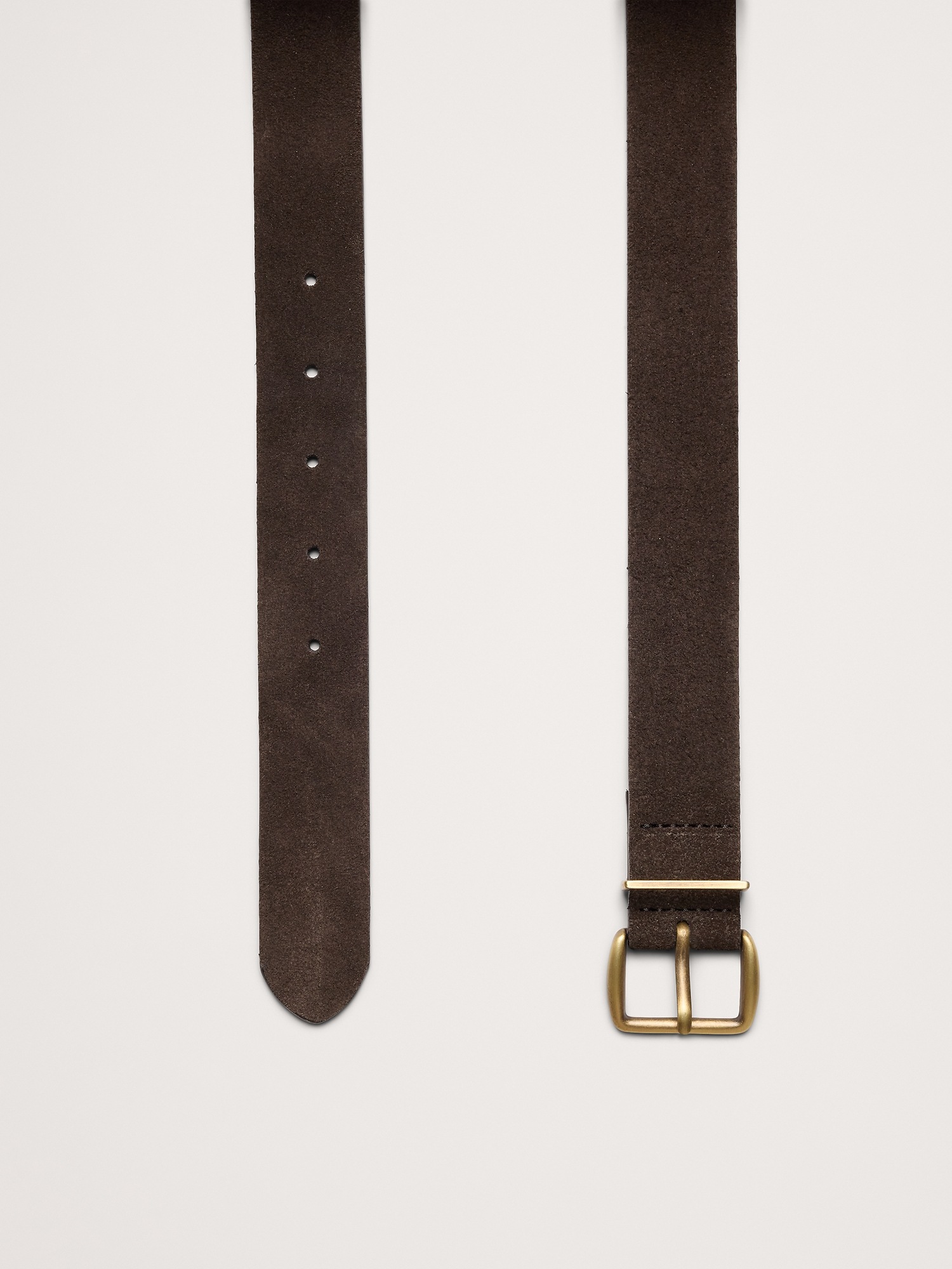 Женский ремень Banana Republic Classic Belt, цвет: Шоколадный коричневый замшевый — фото 3