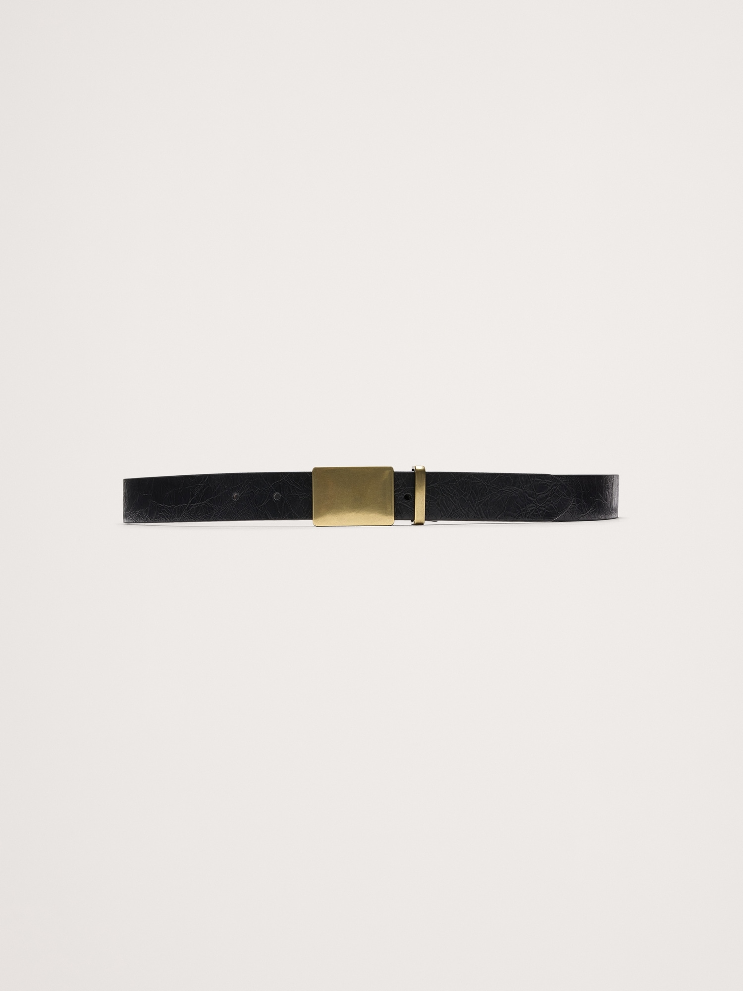 Leather Solid-Buckle Belt - thumbnail 4