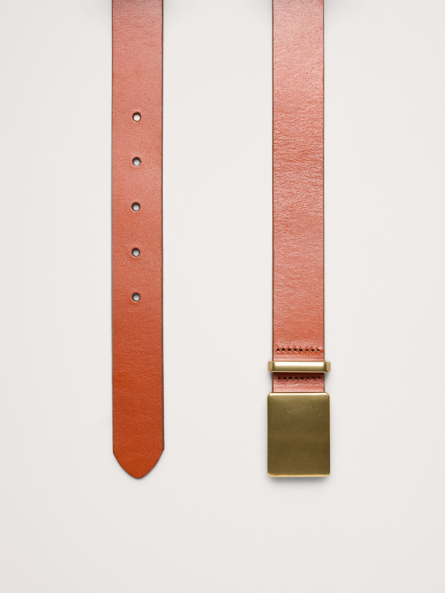 Leather Solid-Buckle Belt - thumbnail 3