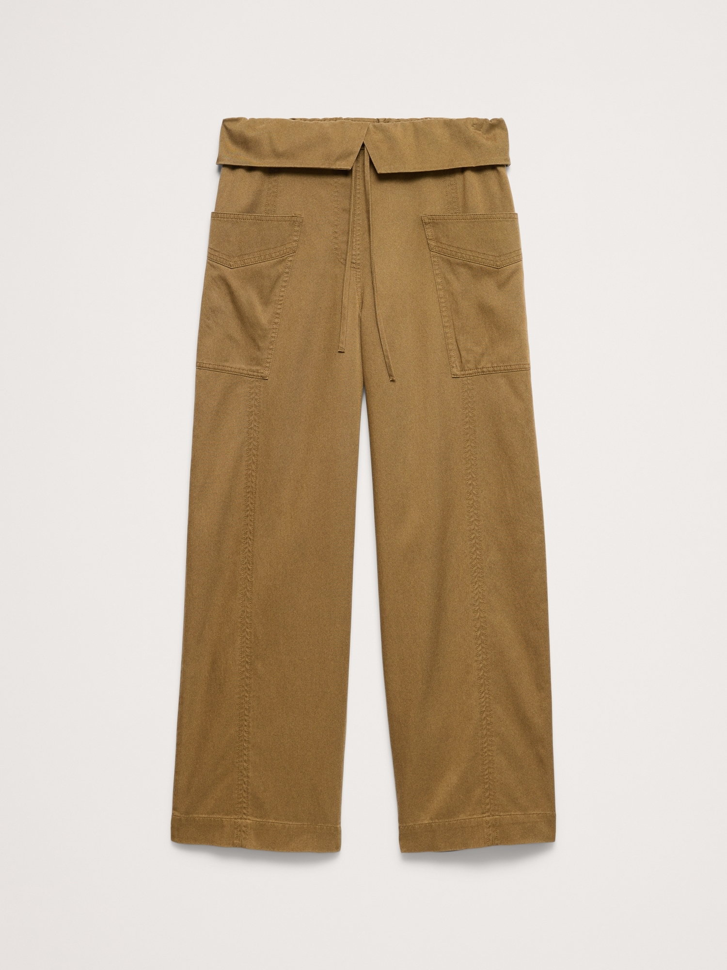 Image number 8 showing, High-Rise Straight-Leg Fisherman Pant