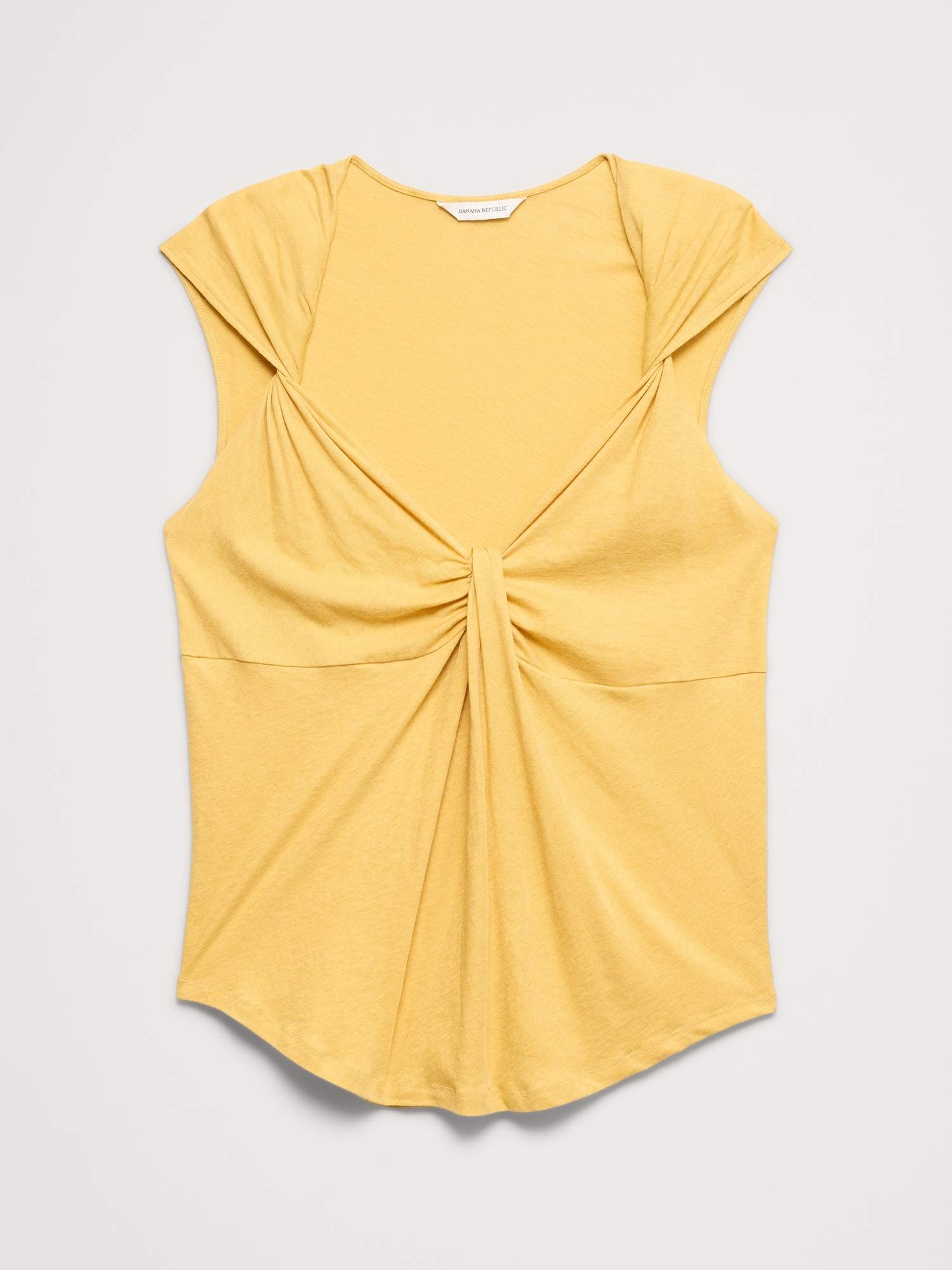 Image number 4 showing, Cotton-Silk Twisted Tank