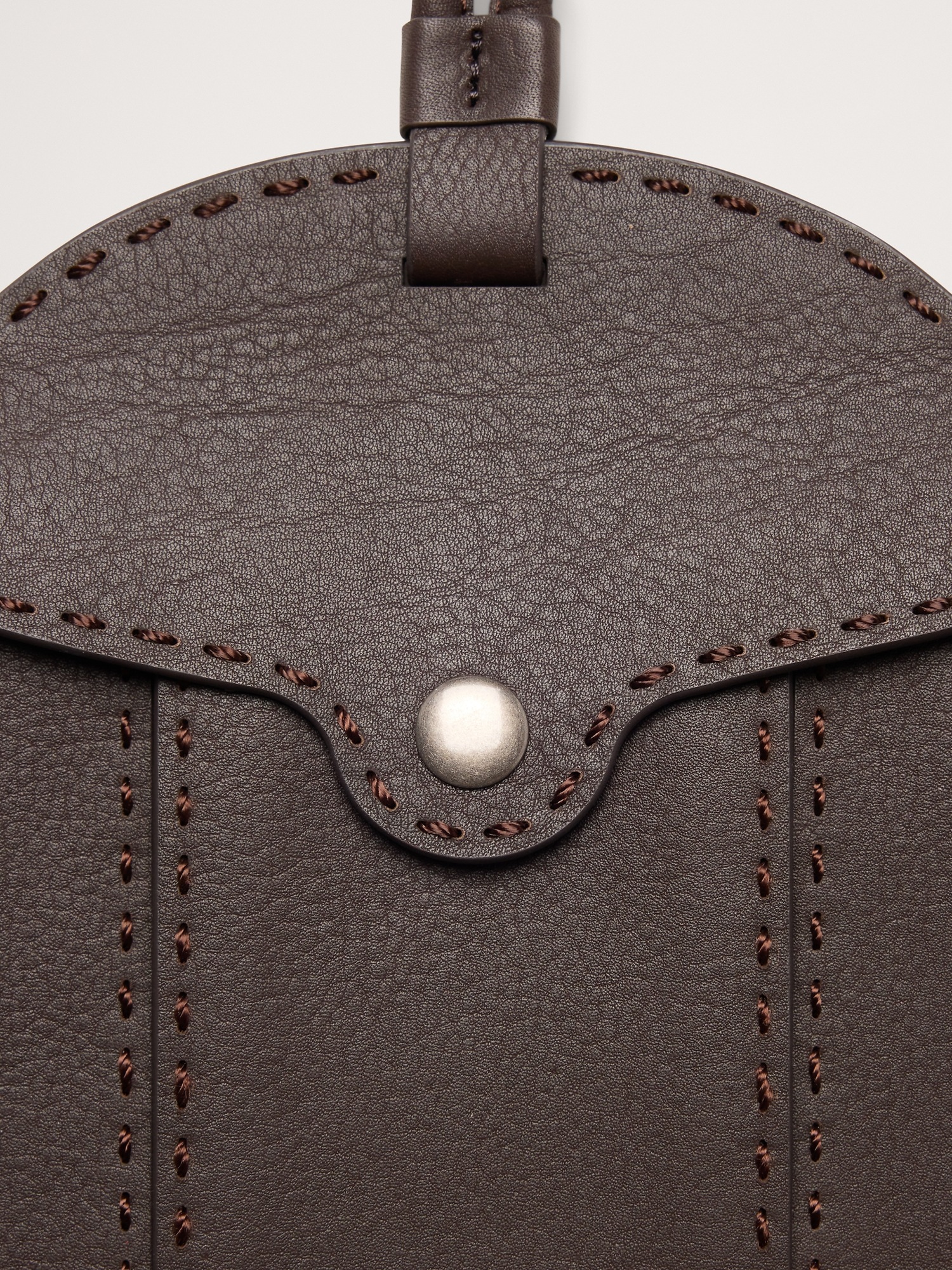 Женская сумка Banana Republic Heritage Coin Pouch, цвет: Тёмный коричневый — фото 5