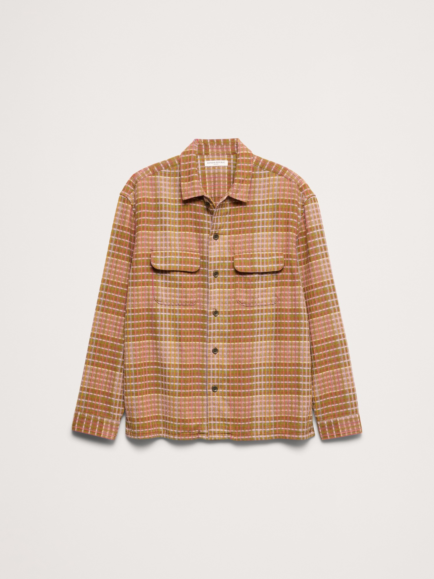 Relaxed-Fit Textured Flannel Shirt - thumbnail 6
