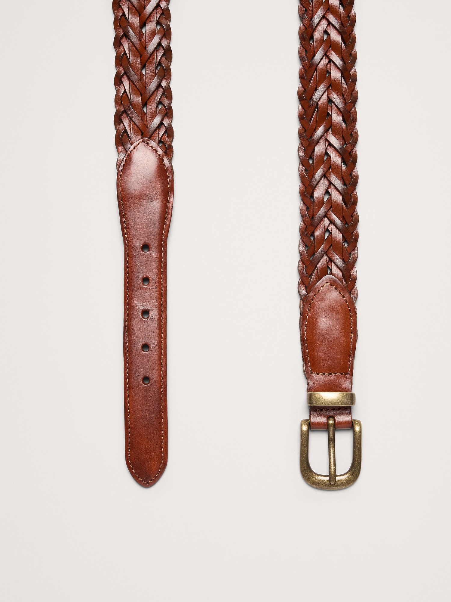 Image number 3 showing, Vintage Woven Leather Belt