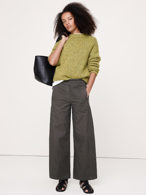 Mid-Rise Relaxed Painter Pull-On Pant