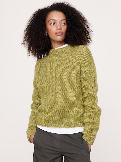 Merino-Cashmere Crew-Neck Sweater