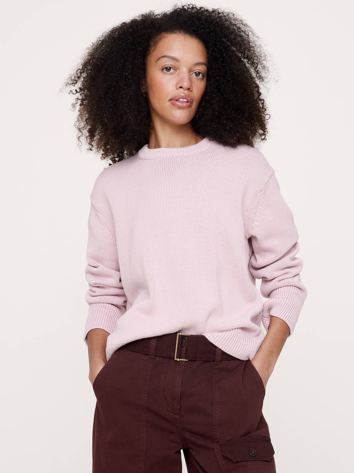Cotton Crew-Neck Sweater