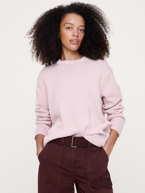 Cotton Crew-Neck Sweater
