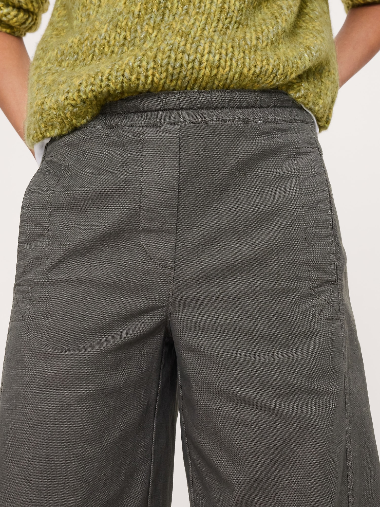 Image number 3 showing, Mid-Rise Relaxed Painter Pull-On Pant