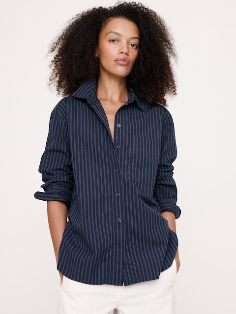 The Oversized Shirt in Cotton Poplin