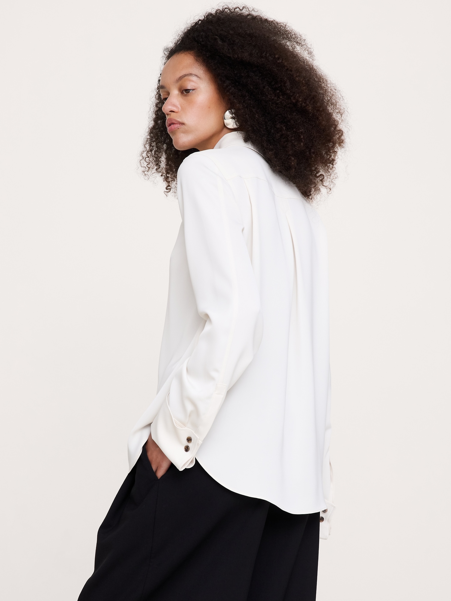 Relaxed Crepe Shirt - thumbnail 2