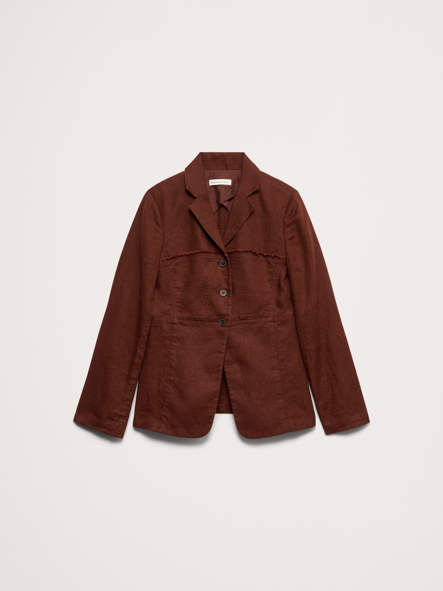 Image number 8 showing, Fringe Linen Blazer