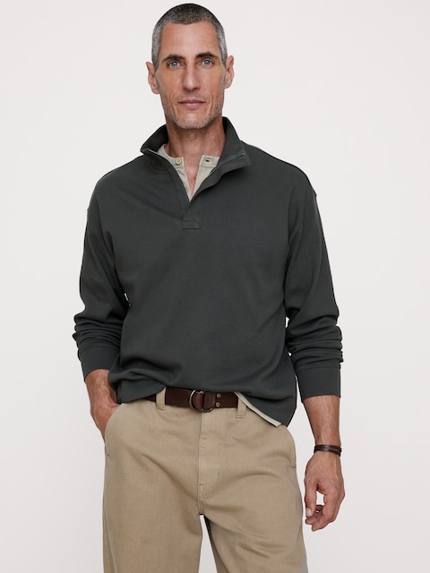 Luxury-Touch Half-Zip Pullover