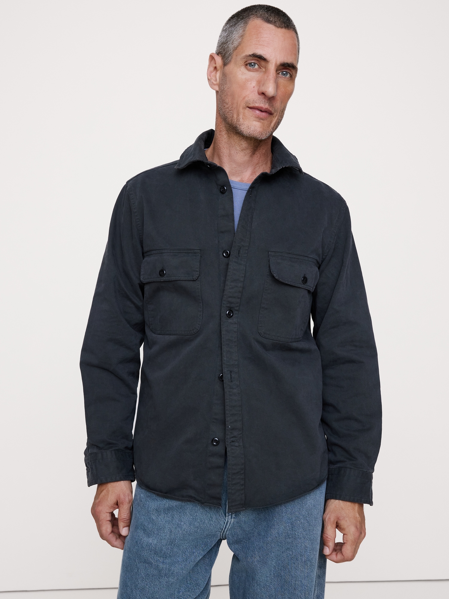 Image number 4 showing, Cotton Twill Shirt Jacket
