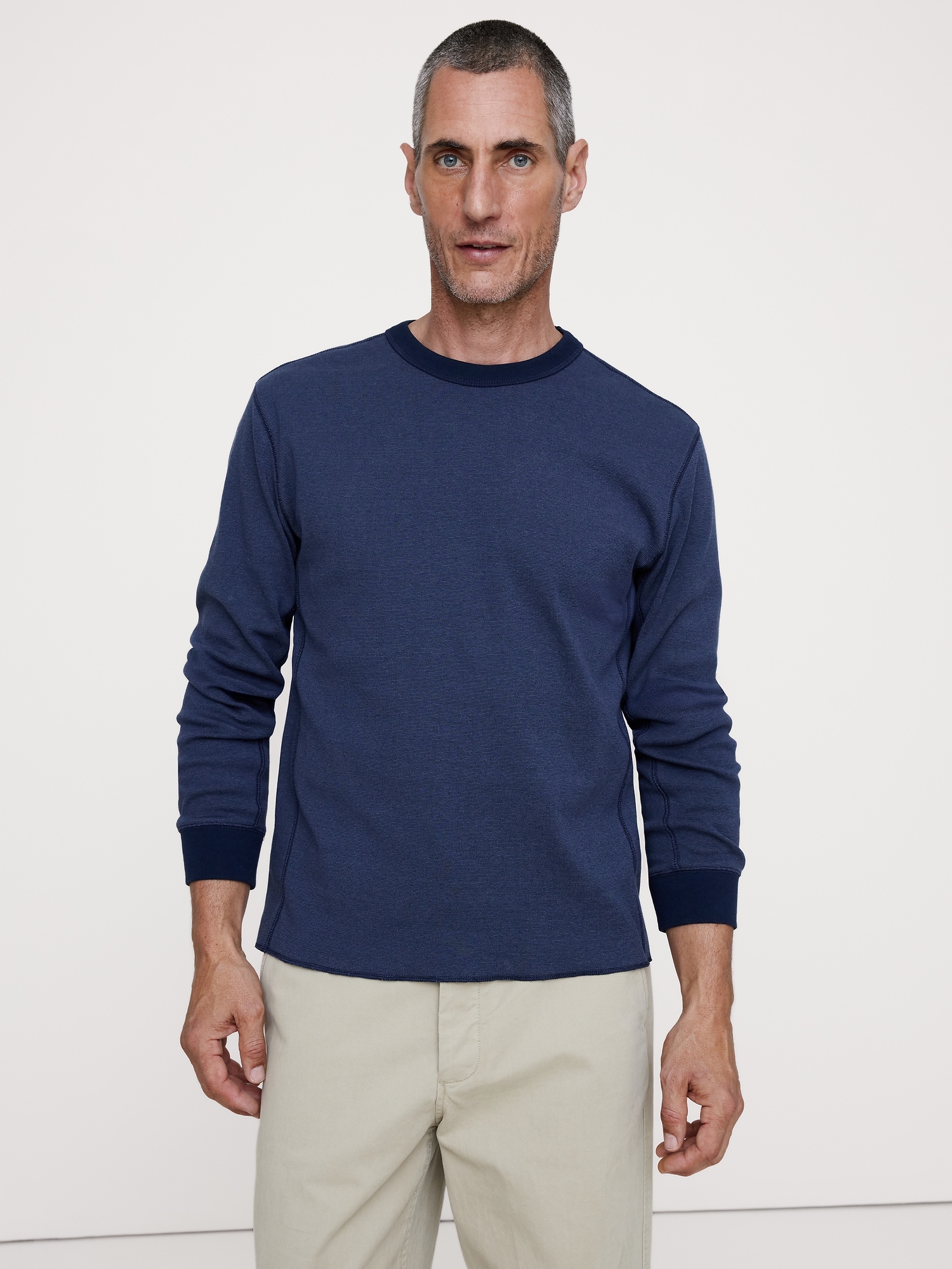 Ribbed Cotton Long-Sleeve T-Shirt - thumbnail 3