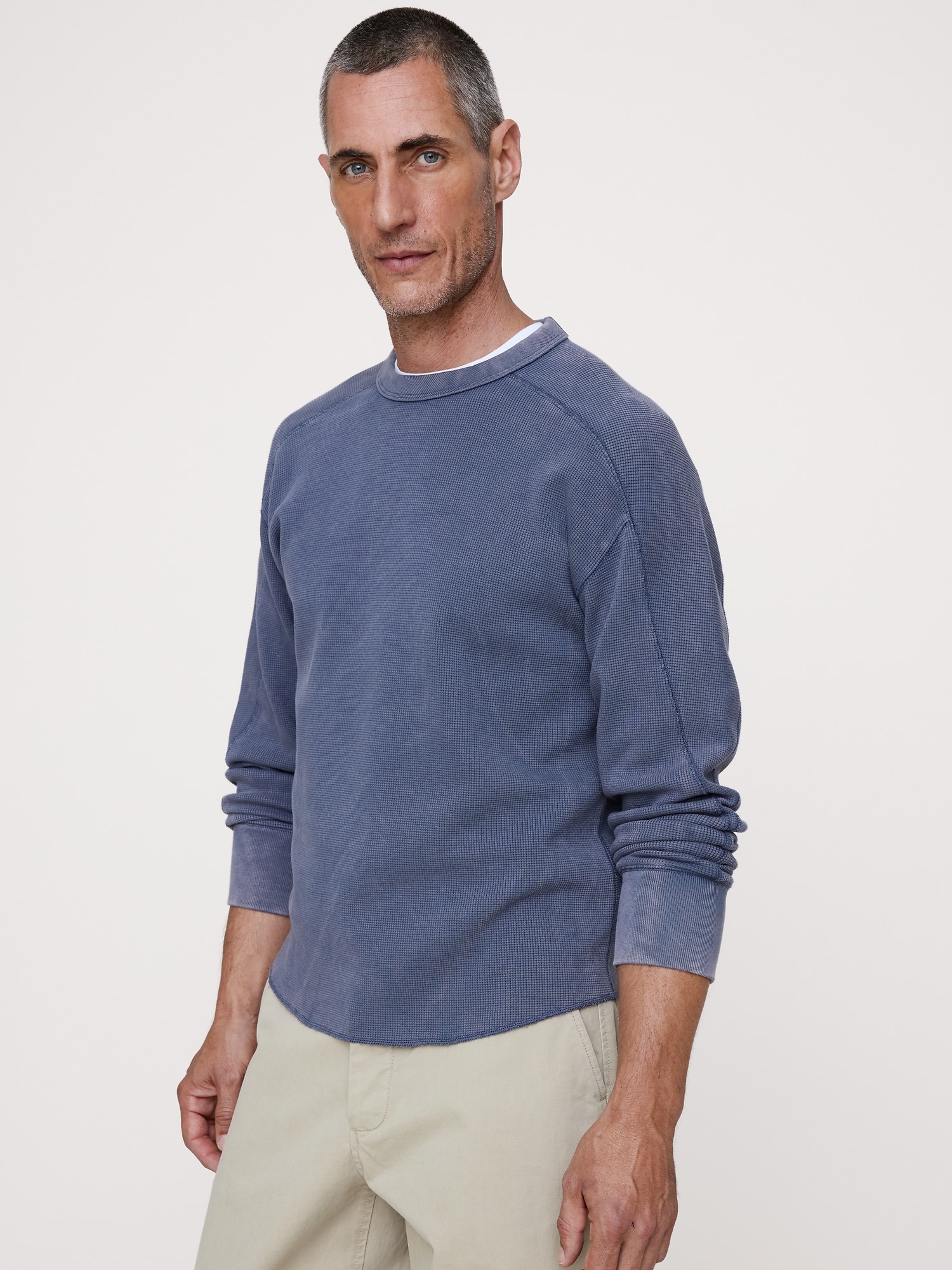 Cotton Waffle-Knit T-Shirt - thumbnail 6