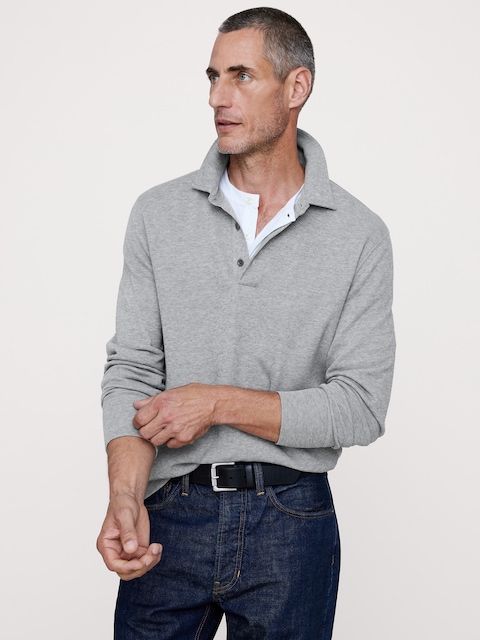 Slub Double-Knit Polo