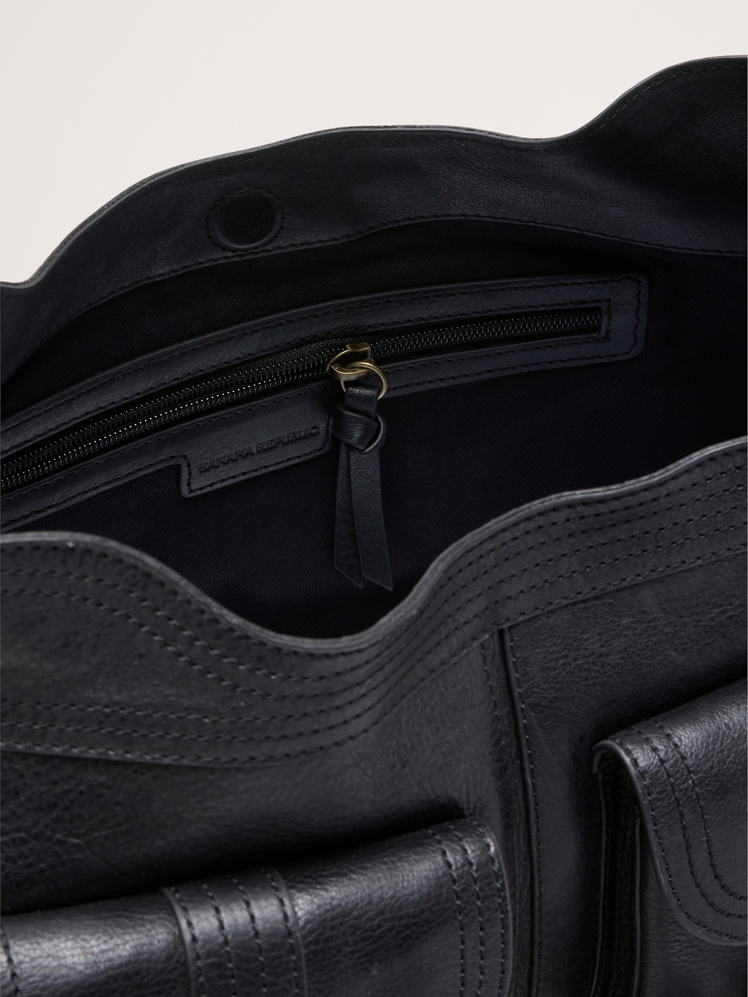 Женская сумка Banana Republic Heritage Hobo, цвет: Чёрный — фото 6