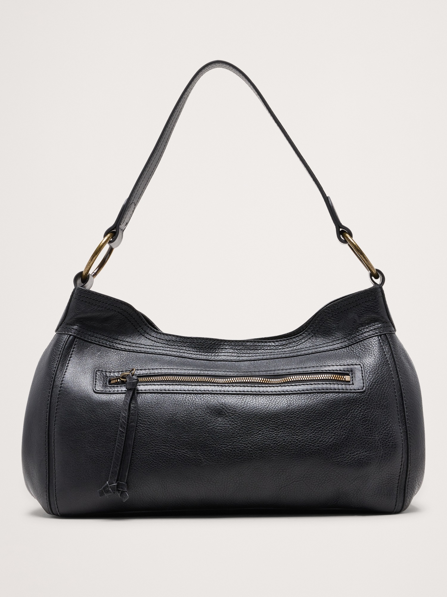 Женская сумка Banana Republic Heritage Hobo, цвет: Чёрный — фото 4