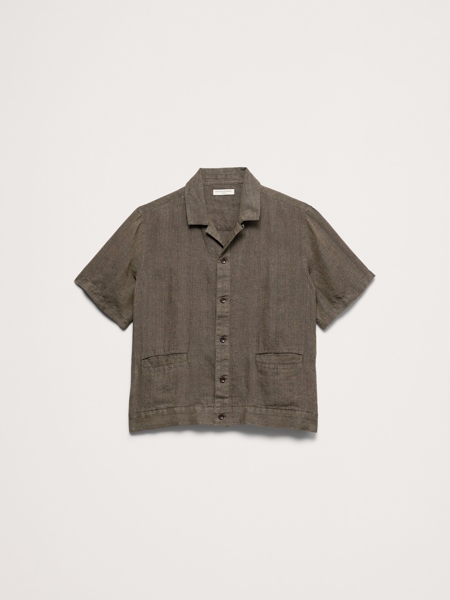 Image number 4 showing, Standard-Fit Linen Resort Shirt