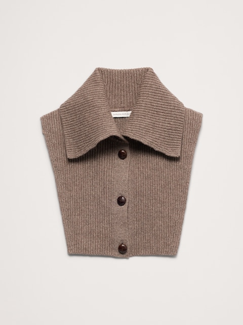 Wool-Cotton Dickie Collar
