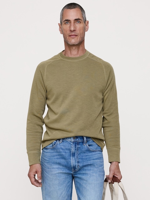 Slub Double-Knit Crew-Neck T-Shirt