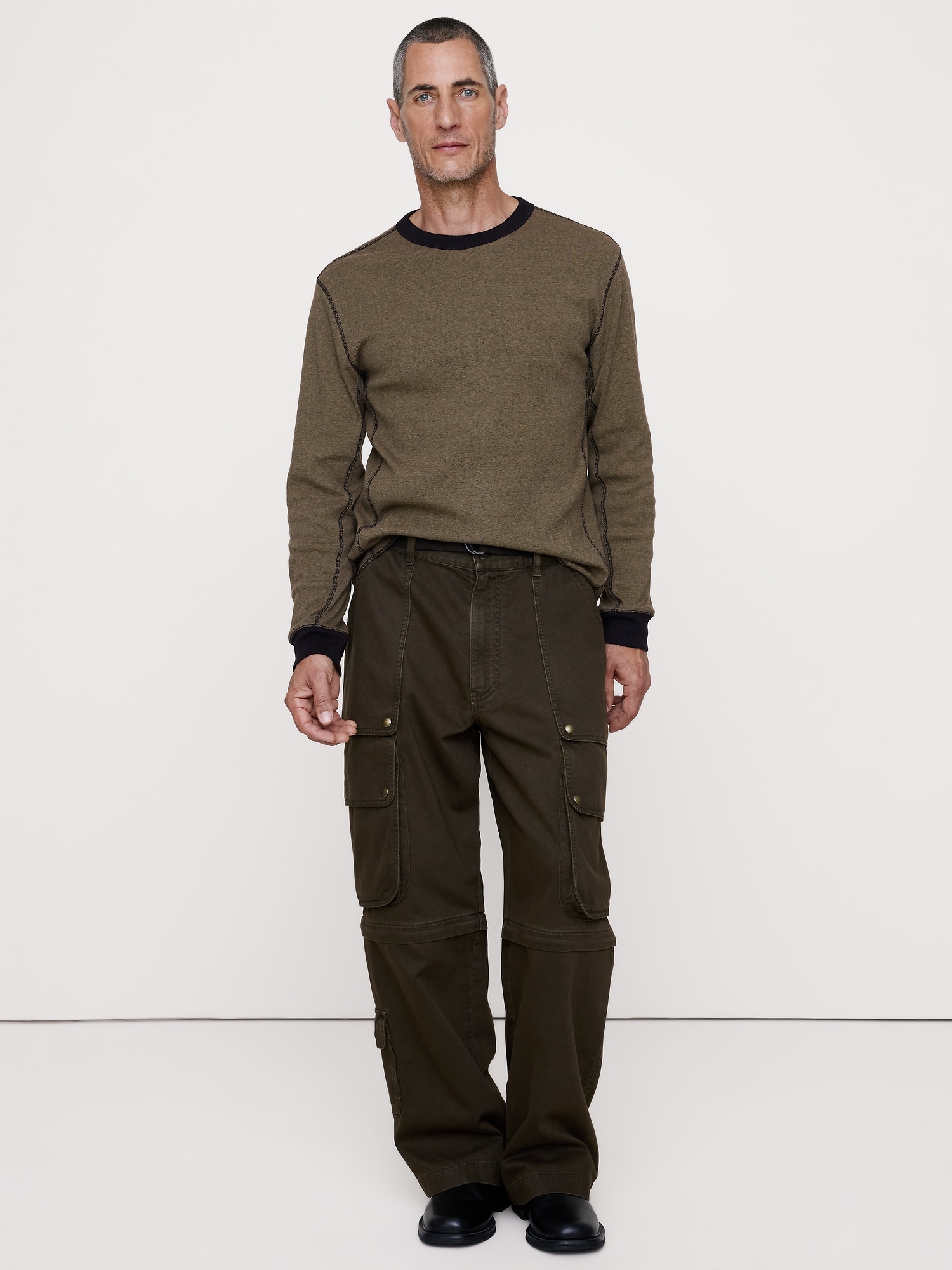 Ribbed Cotton Long-Sleeve T-Shirt - thumbnail 6