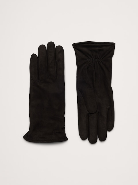 Italian Suede Cashmere-Lined Gloves