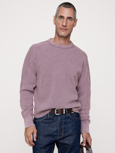 Cotton Waffle-Knit T-Shirt