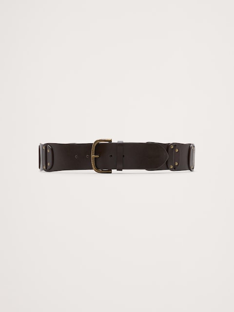 Leather Studded Belt