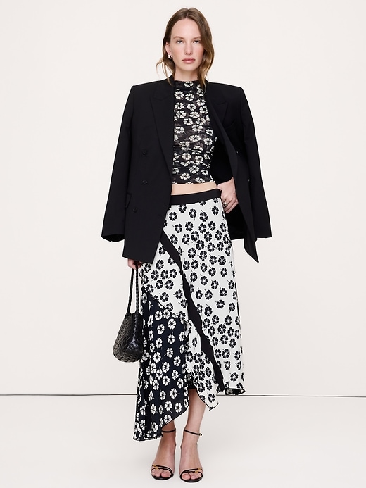 Mesh Mock-Neck Top | Banana Republic