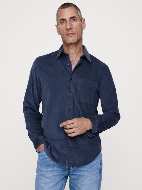 Standard-Fit Lightweight Corduroy Shirt
