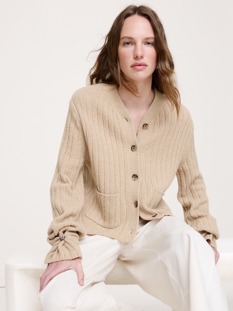 Oversized Bouclé Cardigan