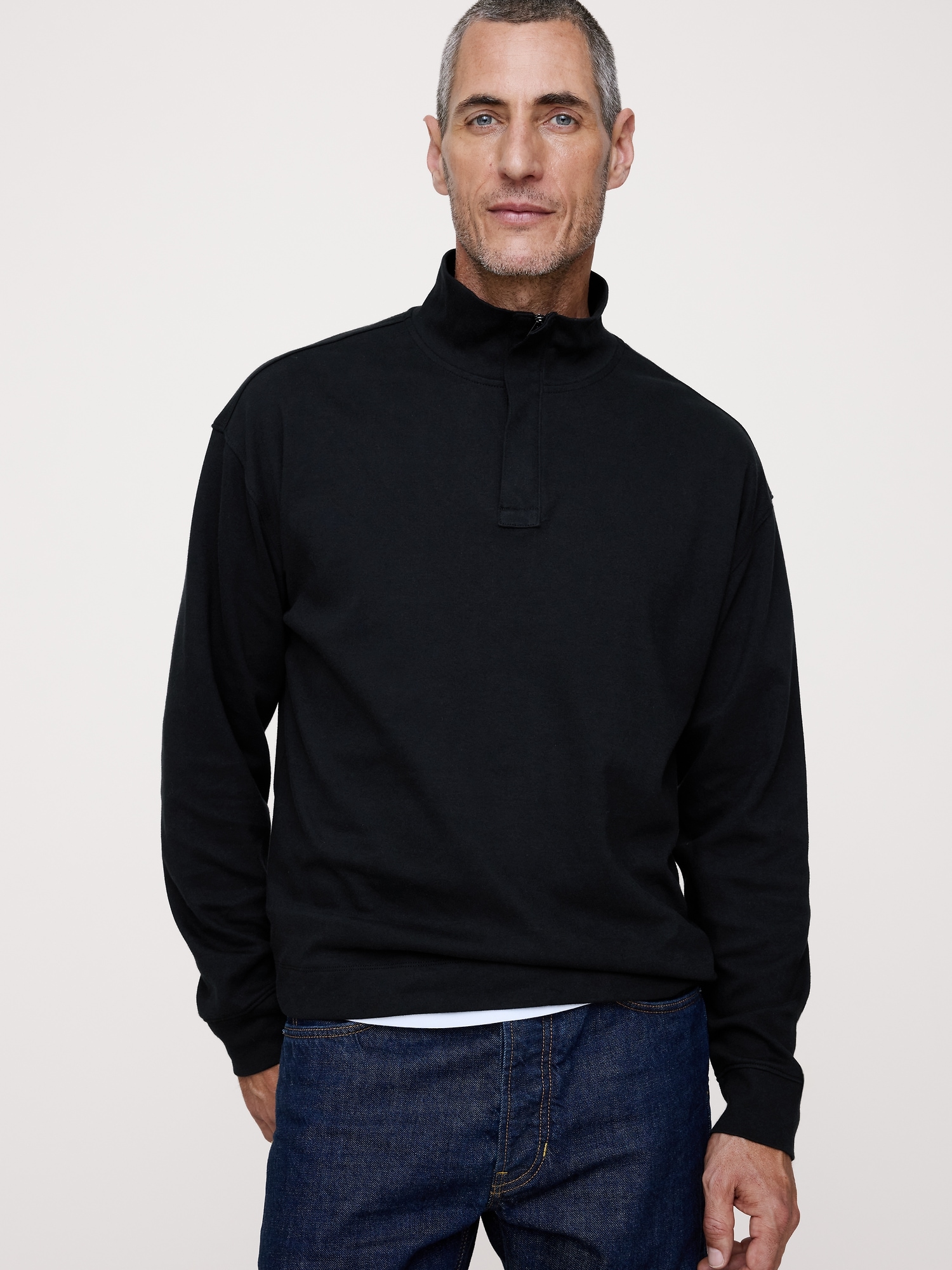 Luxury-Touch Half-Zip Pullover - thumbnail 3
