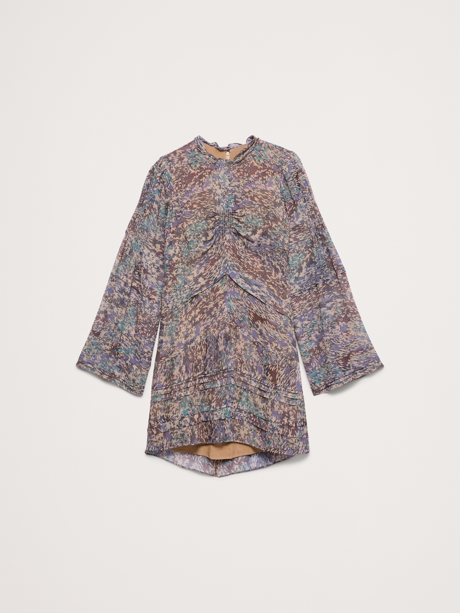 Image number 4 showing, Georgette Ruffle-Neck Mini Dress