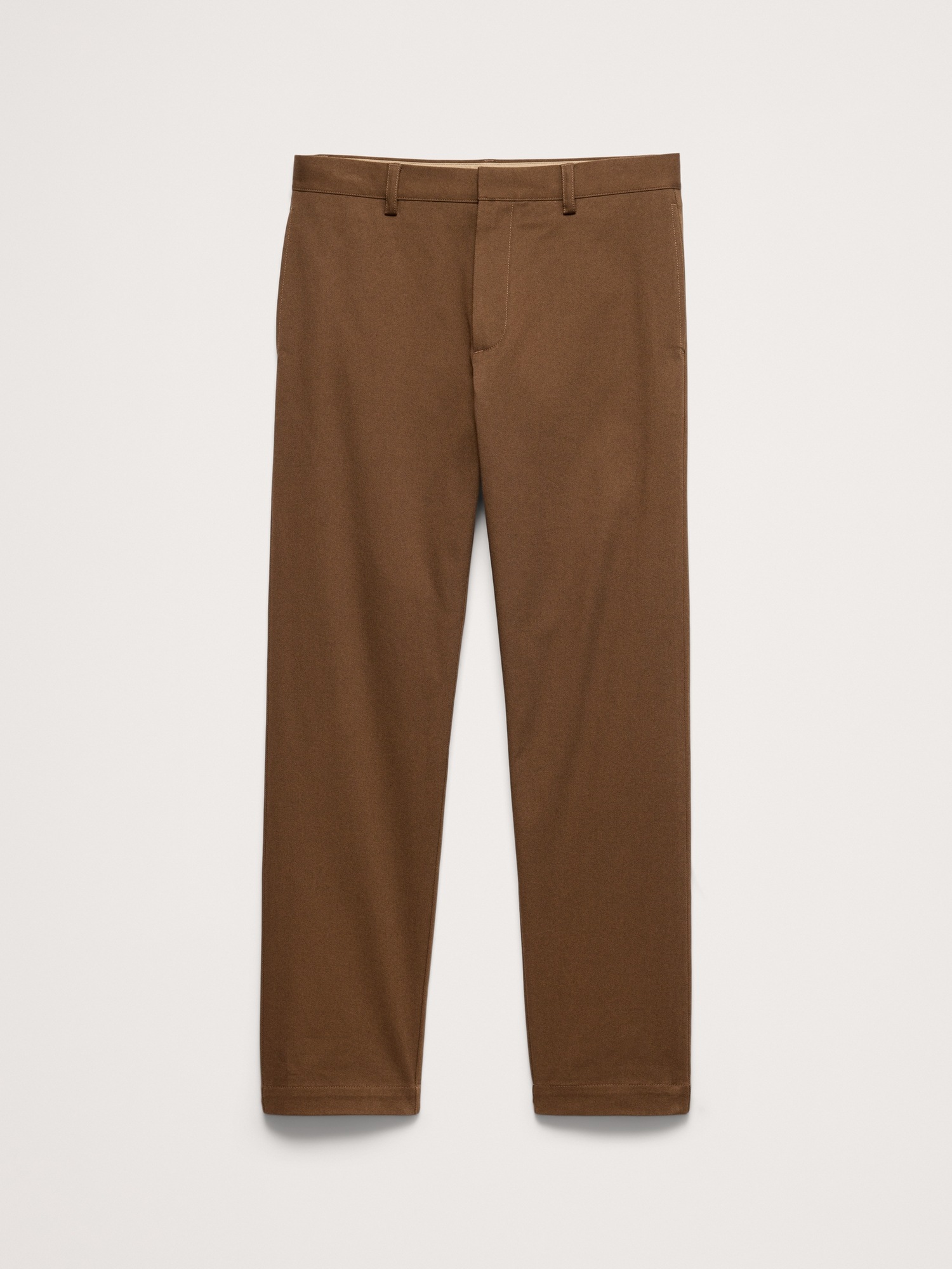 Мужские брюки Banana Republic Slim Italian-Stretch Chino, цвет: Коричневый — фото 4