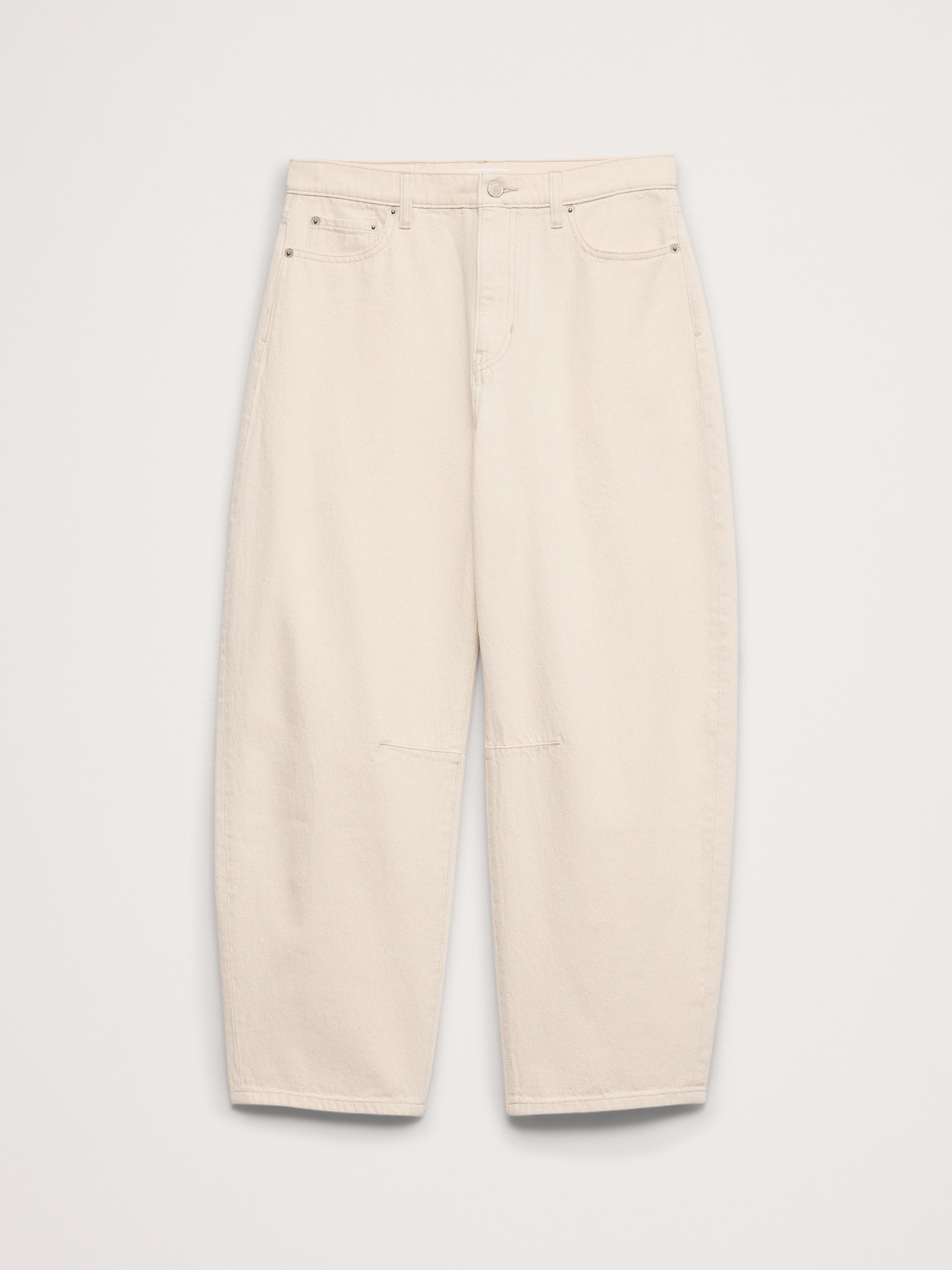Женские джинсы Banana Republic Mid-Rise Barrel Ankle Jean, цвет: Экрю — фото 5