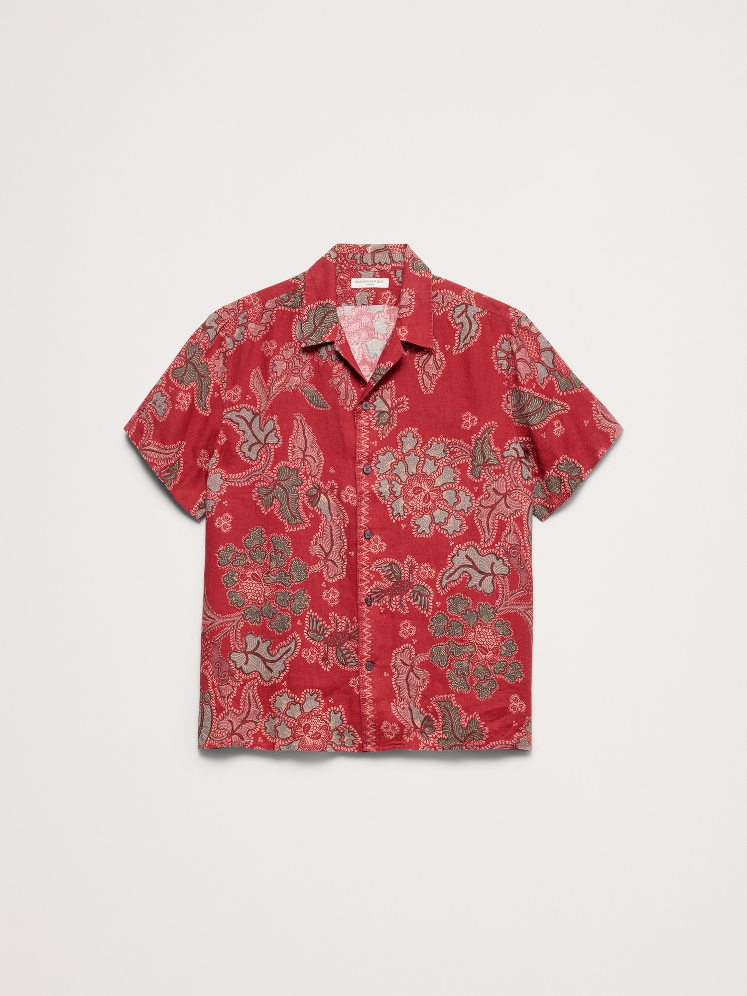 Image number 4 showing, Standard-Fit Linen Resort Shirt