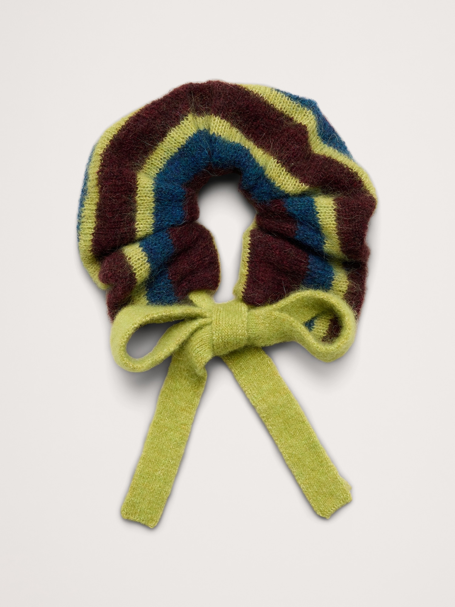 Женские аксессуары для волос Banana Republic Italian Fairisle Sweater Scrunchie, цвет: Зелёный