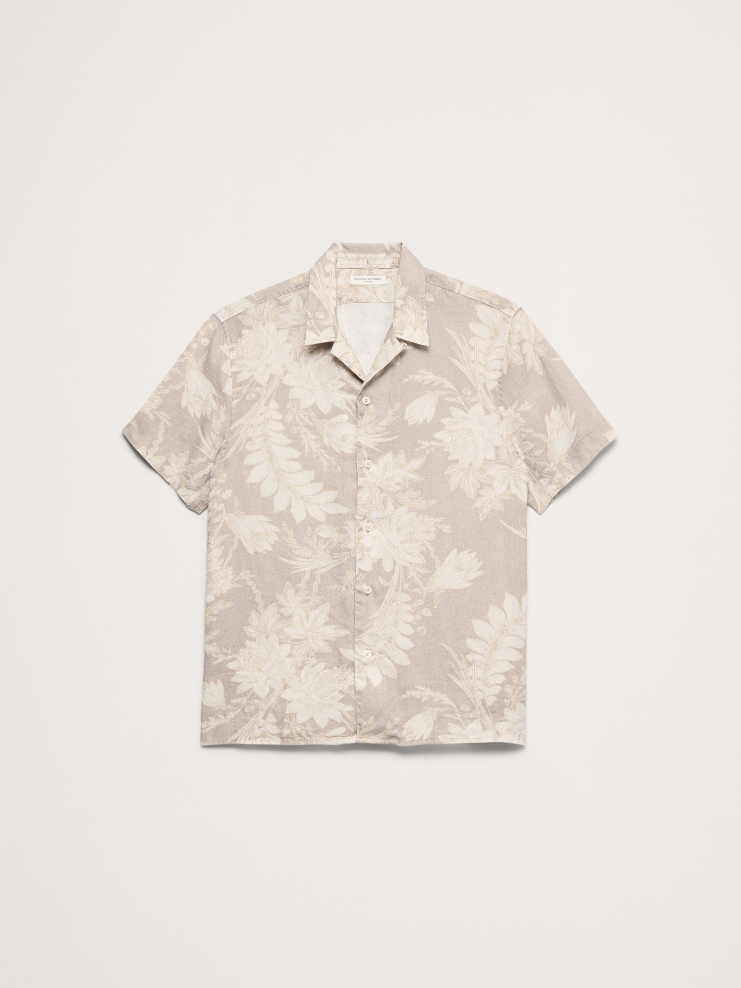 Image number 6 showing, Heritage Standard-Fit Linen Floral Resort Shirt