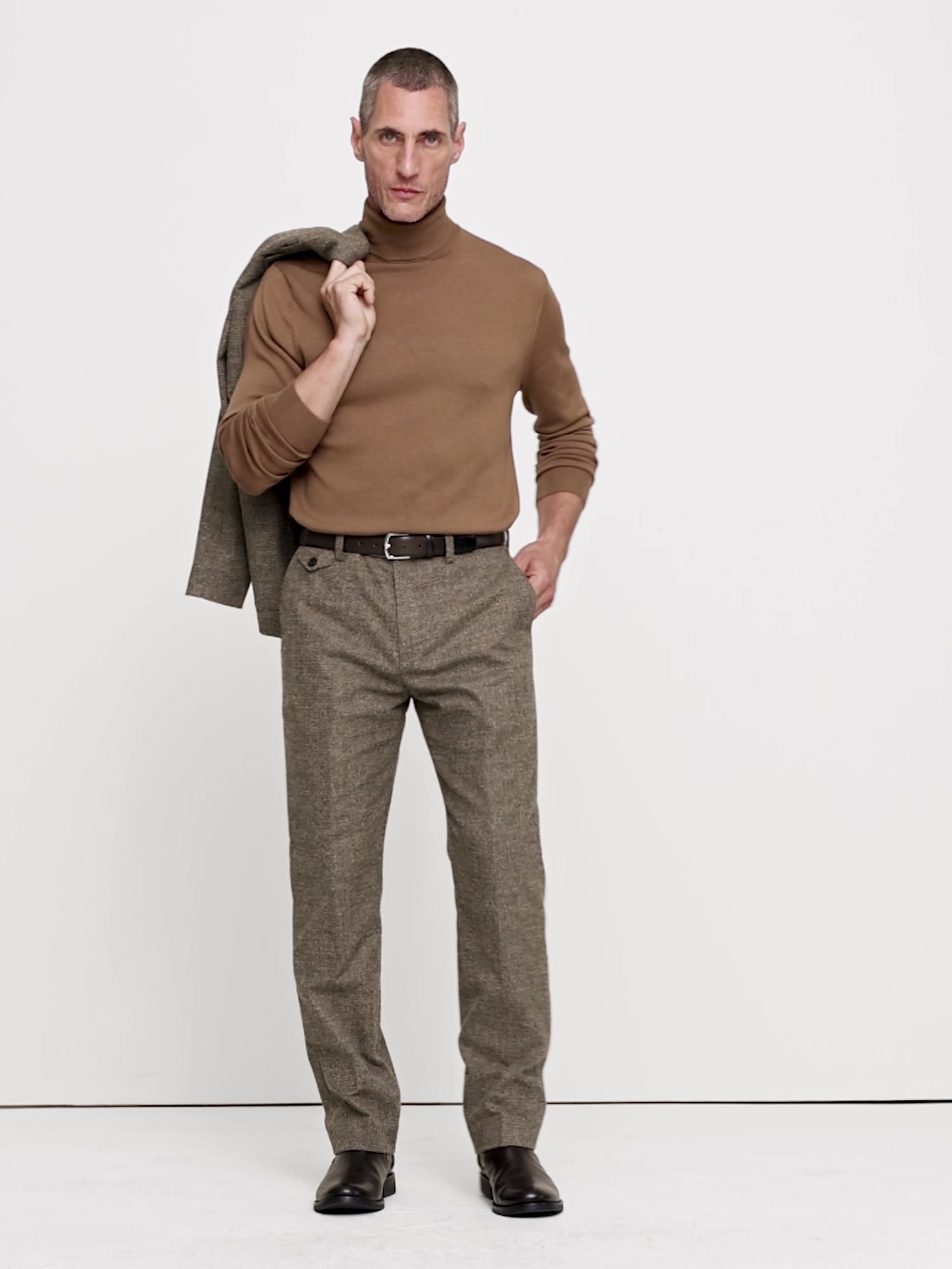 Straight Flannel Suit Pant - thumbnail 8