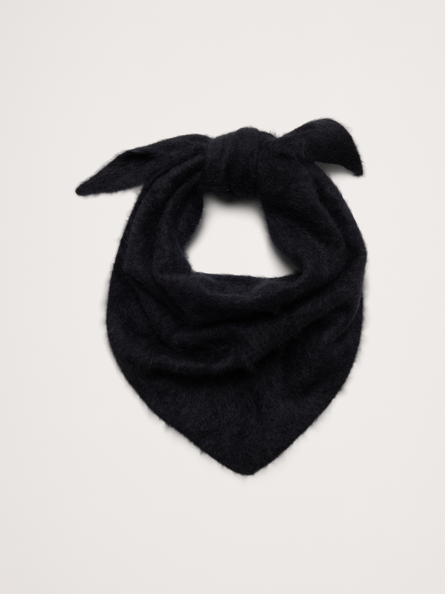 Brushed Wool-Cashmere Triangle Scarf - thumbnail 3