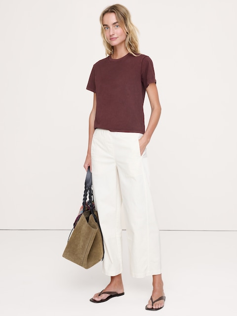 Vintage Cotton Crew-Neck T-Shirt