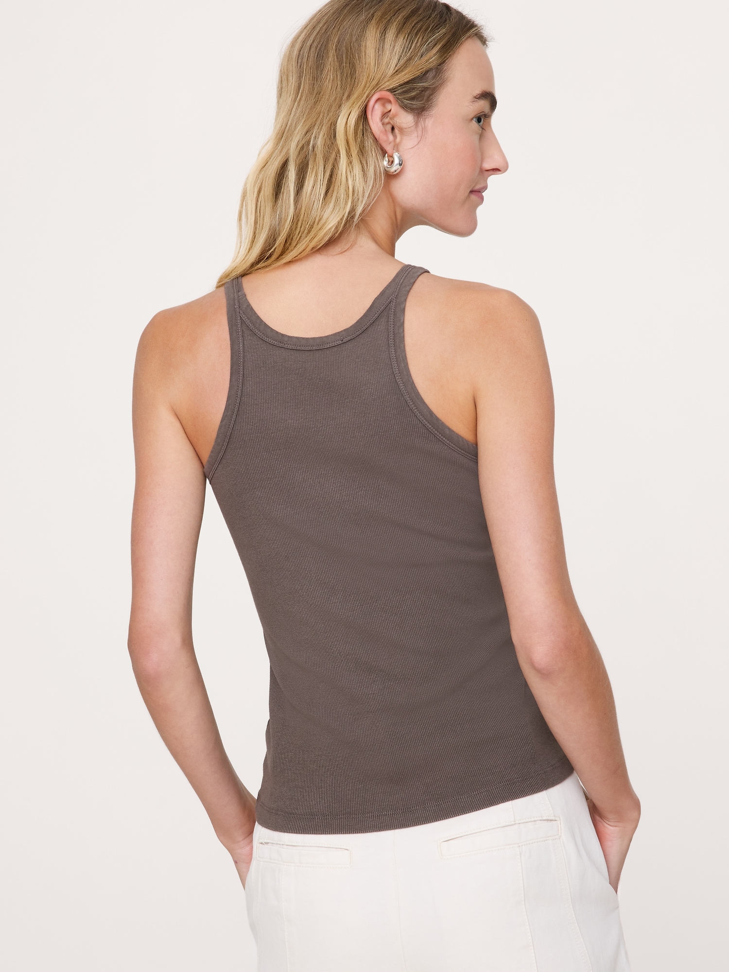 Image number 2 showing, Ribbed Scoop-Neck Tank