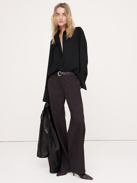 Relaxed Crepe Shirt